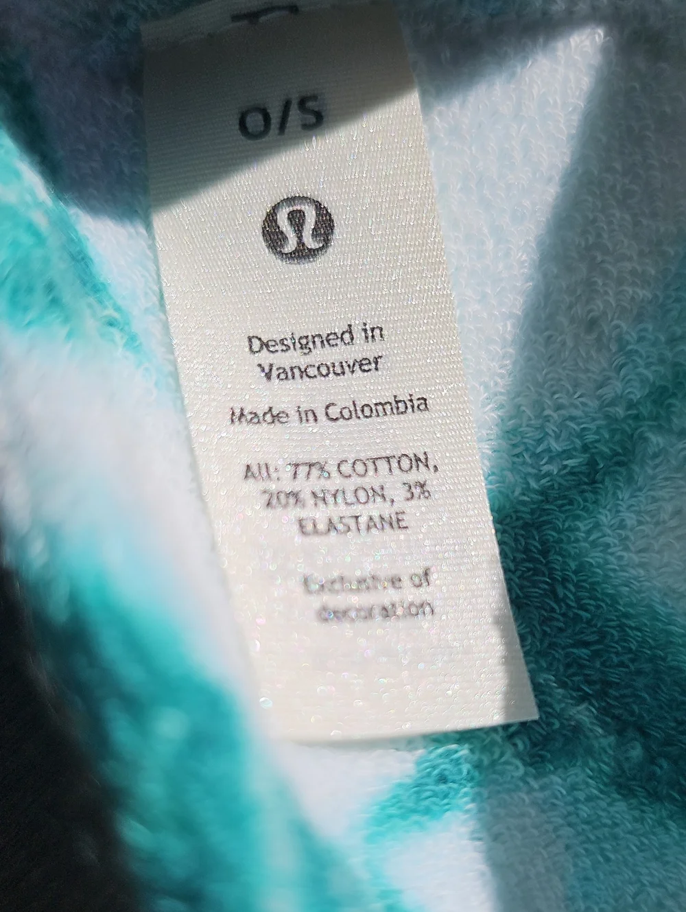 lululemon Cotton Terry All Sport Sweatband Maldives Green One Size New NWT